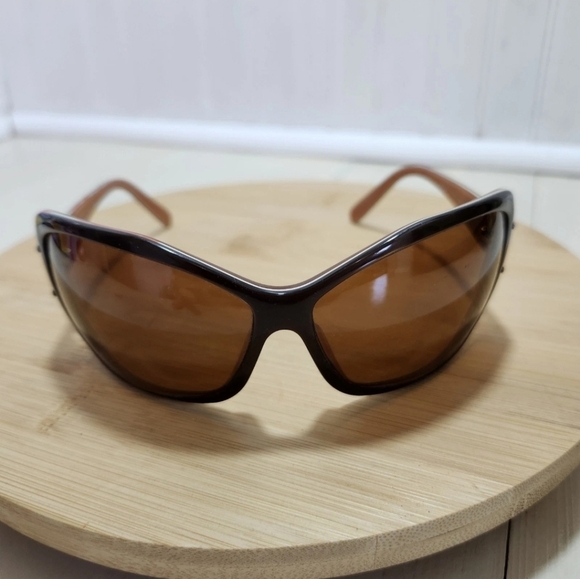 PRADA Model SPR04F 70-13 Sunglasses Brown Frames Made in Italy - Picture 7 of 16